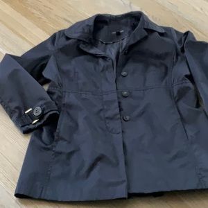 Womens Black Raincoat
